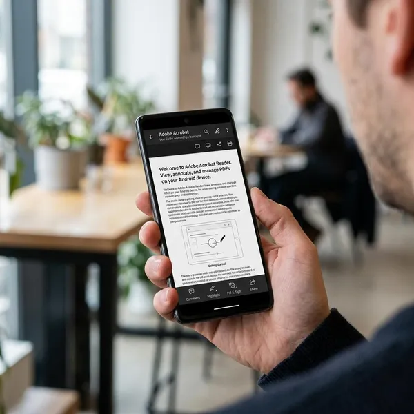 How do you install Adobe Reader on Android?