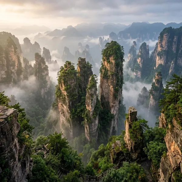 What are the Avatar Mountains in China?