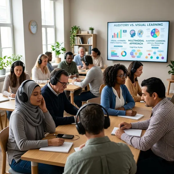 is there a visual vs auditory learning differnce